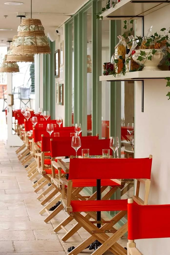 The dining room at Sogno Toscano Santa Monica