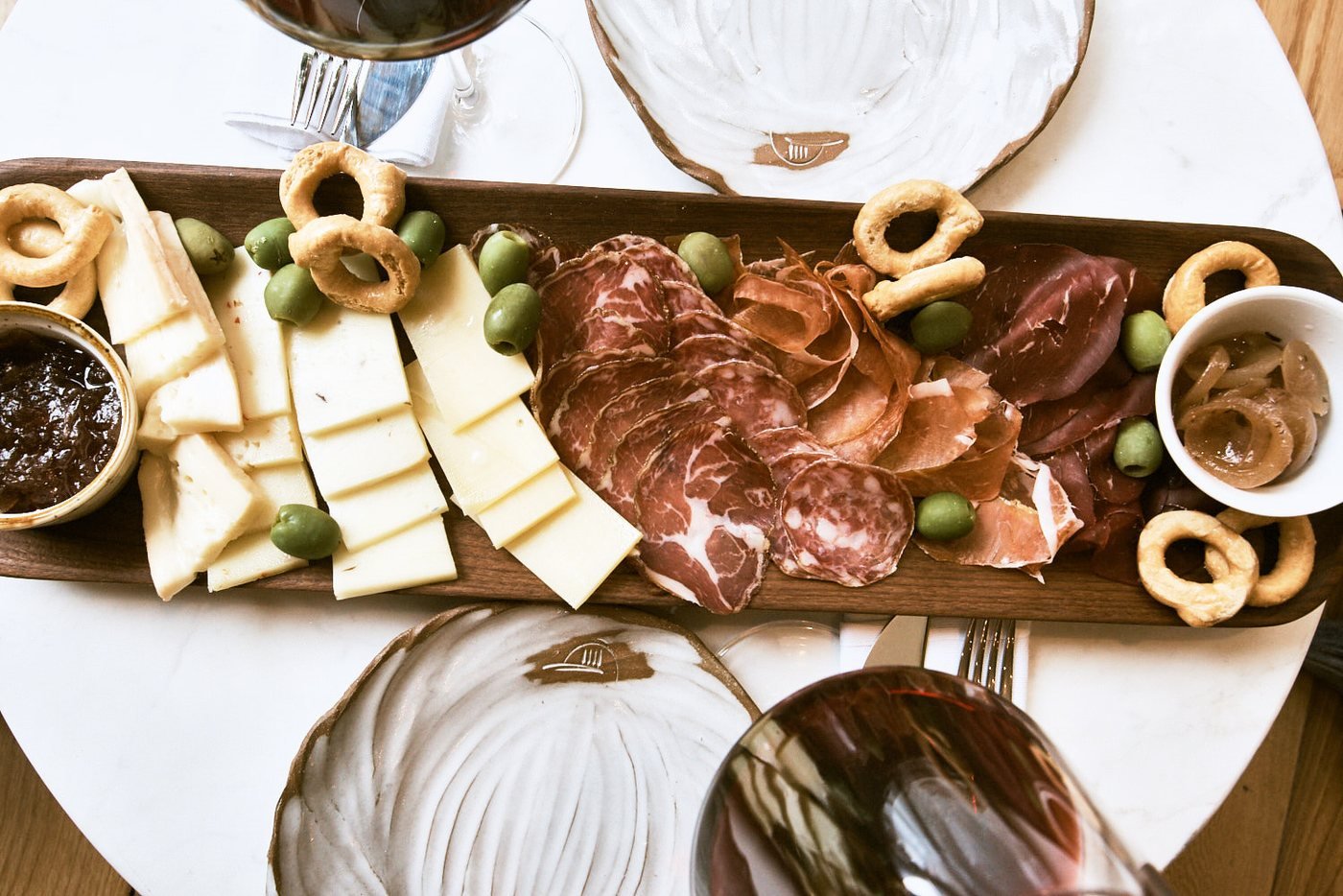 Inside Sogno Toscano West Village: espresso bar, market shelves and wine bar