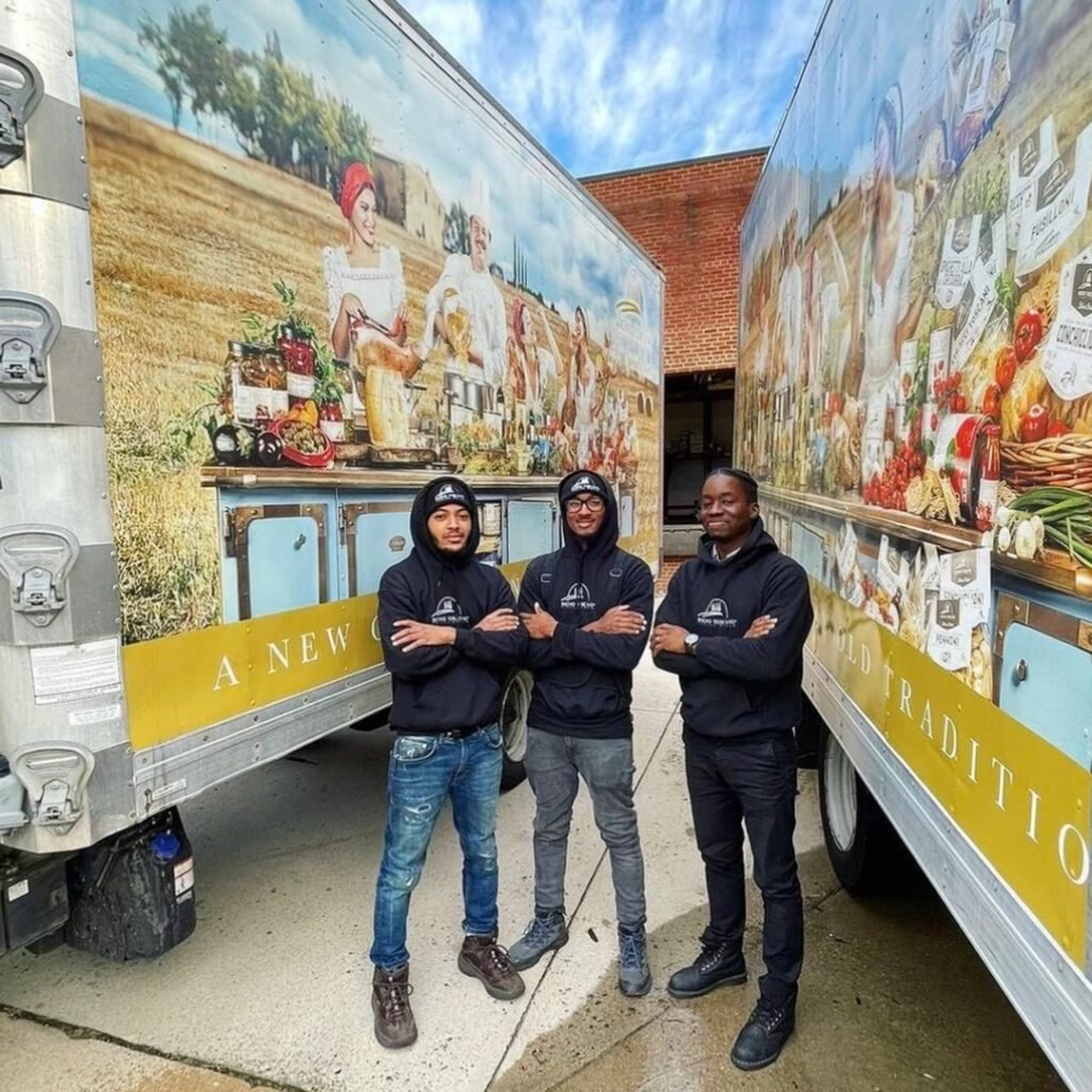 Sogno Toscano trucks and team ready for delivery